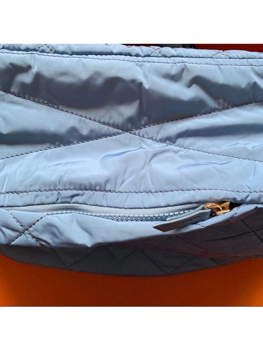 New! Marc Jacobs Quilted Nylon Weekender Sports Travel Duffel Bag in Blue Haven - Picture 10 of 12